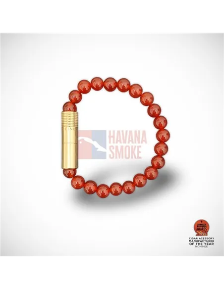 PUNCH BRACELET - Gold Carnelian