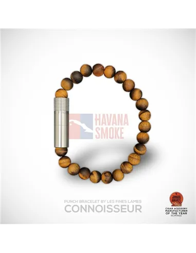 PUNCH BRACELET - "Connoisseur" Matte Tiger Eye