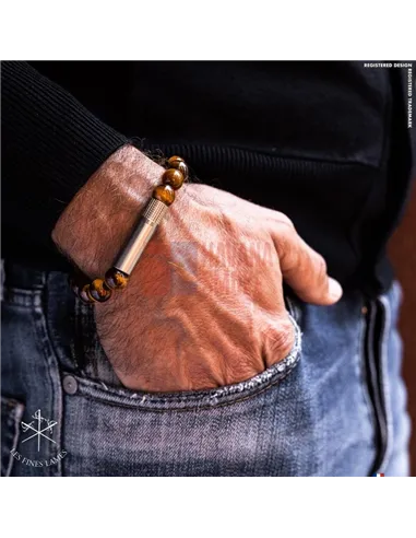 PUNCH BRACELET - Tiger Eye