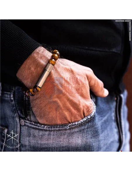 PUNCH BRACELET - Tiger Eye