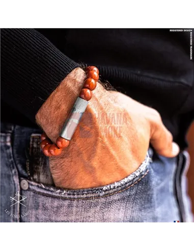 PUNCH BRACELET - Red Jasper