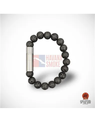 PUNCH BRACELET - Lava Stone