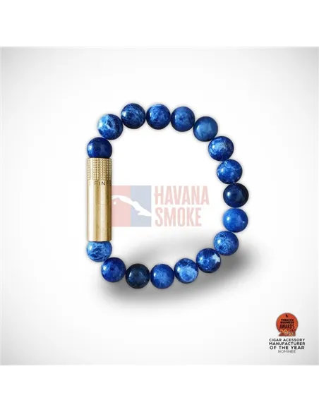 PUNCH BRACELET - Brass Sodalite