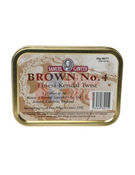 Табак Samuel Gawith Brown №4 (50 гр) - купить в интернет-магазине Havana Smoke