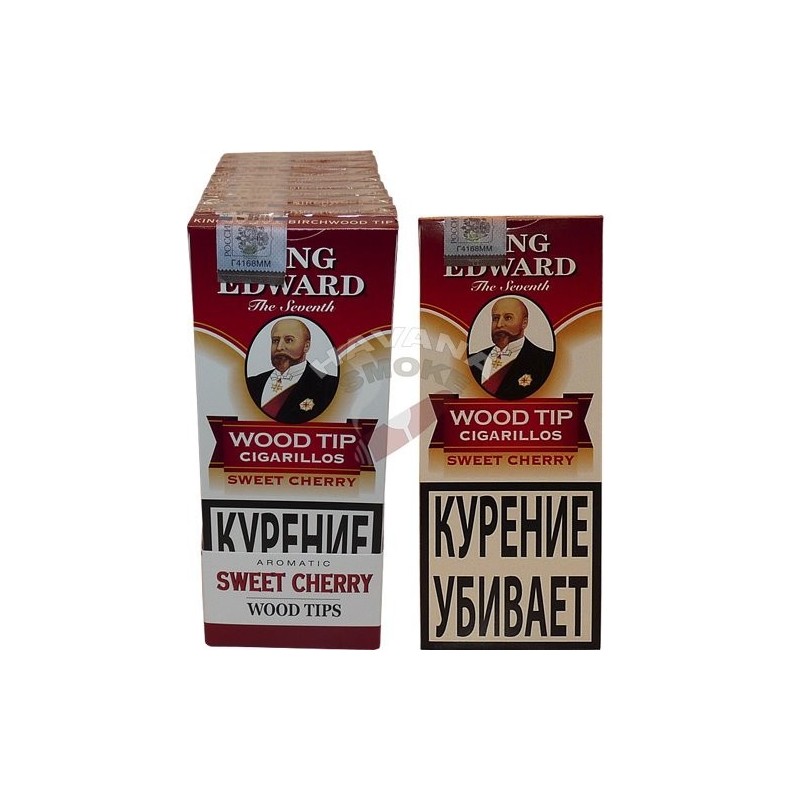 Купить Сигариллы King Edward Sweet Cherry Wood Tip Cigarillos