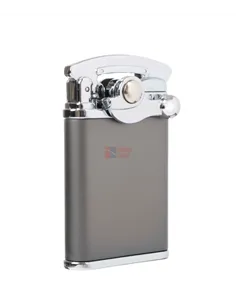 Зажигалка Lubinski "Палермо" кремневая турбо, двойное пламя, оружейная сталь