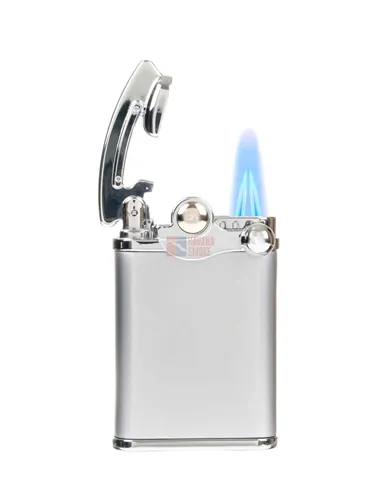 Зажигалка Lubinski "Палермо" кремневая турбо, двойное пламя, хром