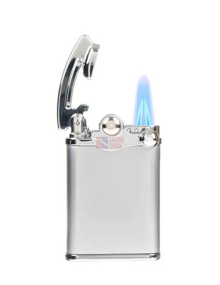 Зажигалка Lubinski "Палермо" кремневая турбо, двойное пламя, хром