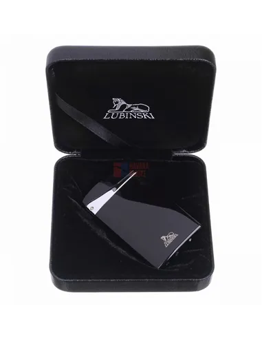 Зажигалка Lubinski "Флоренция", плоская, турбо, черная