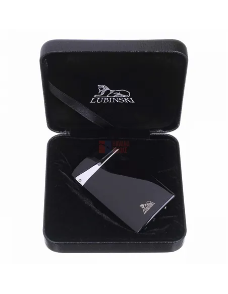 Зажигалка Lubinski "Флоренция", плоская, турбо, черная