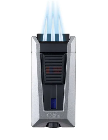 Зажигалка сигарная Colibri Stealth (тройное пламя), серый металлик
