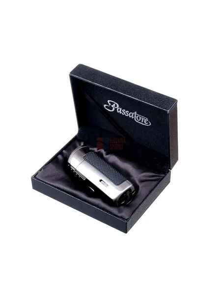 Зажигалка сигарная Passatore с пробойником, оружейная сталь
