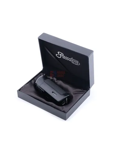 Зажигалка сигарная Passatore с пробойником, черная