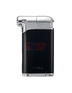 Зажигалка трубочная Colibri Pacific с тампером, матовый черный-хром-LI400C5