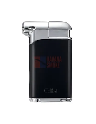 Зажигалка трубочная Colibri Pacific с тампером, матовый черный-хром-LI400C5