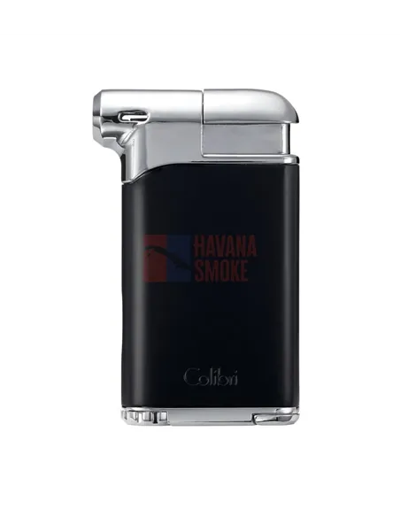 Зажигалка трубочная Colibri Pacific с тампером, матовый черный-хром-LI400C5