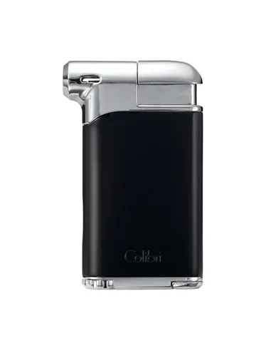 Зажигалка трубочная Colibri Pacific с тампером, матовый черный-хром-LI400C5