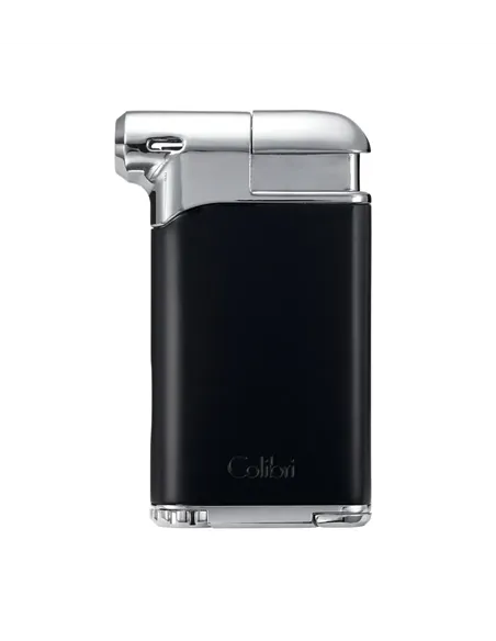 Зажигалка трубочная Colibri Pacific с тампером, матовый черный-хром-LI400C5