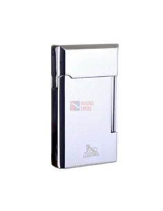Зажигалка трубочная Lubinski Сполето, кремневая, серебристая в рубчик