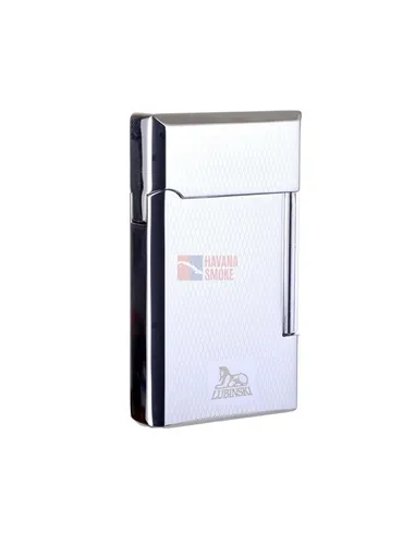 Зажигалка трубочная Lubinski Сполето, кремневая, серебристая в рубчик