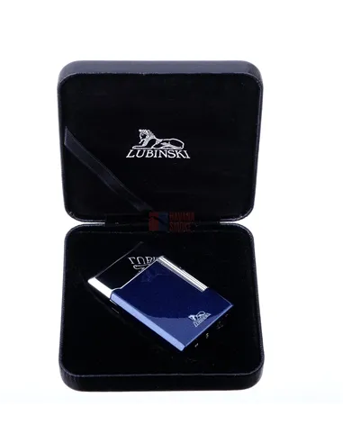 Зажигалка трубочная Lubinski Сполето, кремниевая, синий металлик