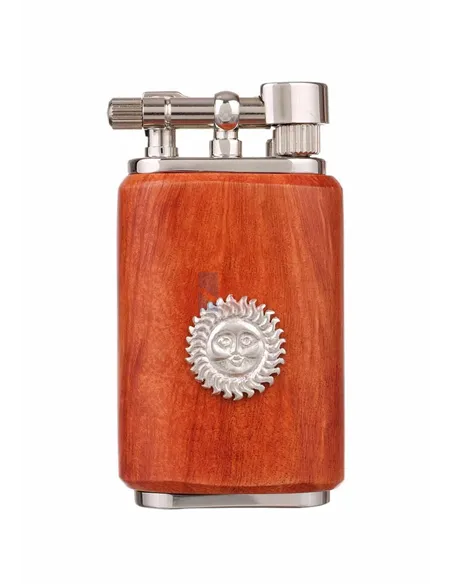 Зажигалка трубочная Mastro de Paja, серебро и бриар 1405