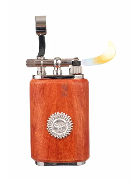 Зажигалка трубочная Mastro de Paja, серебро и бриар 1405