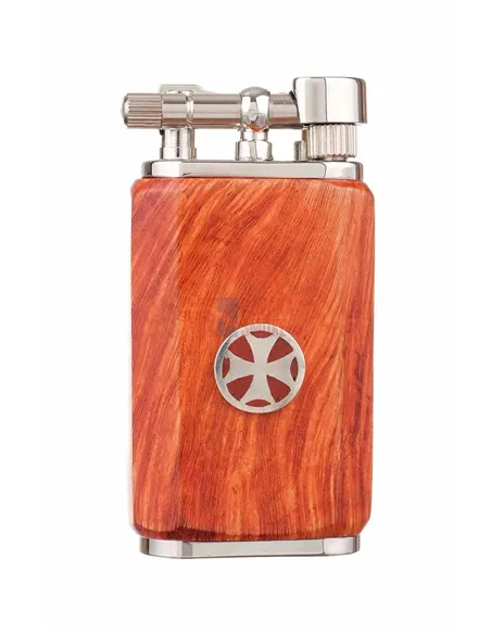 Зажигалка трубочная Mastro de Paja, серебро и бриар 1406