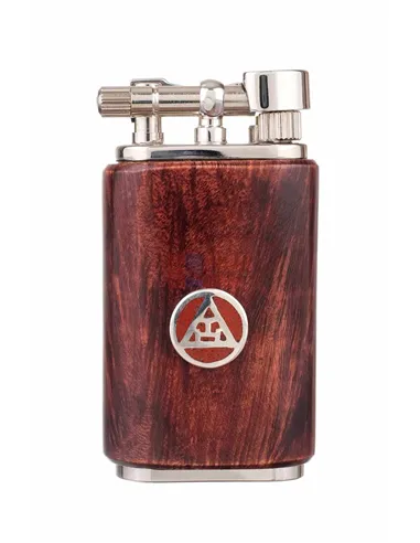 Зажигалка трубочная Mastro de Paja, серебро и бриар 1407