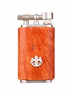 Зажигалка трубочная Mastro de Paja, серебро и бриар 1408