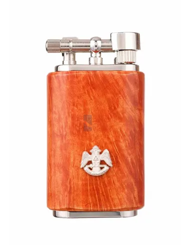 Зажигалка трубочная Mastro de Paja, серебро и бриар 1408