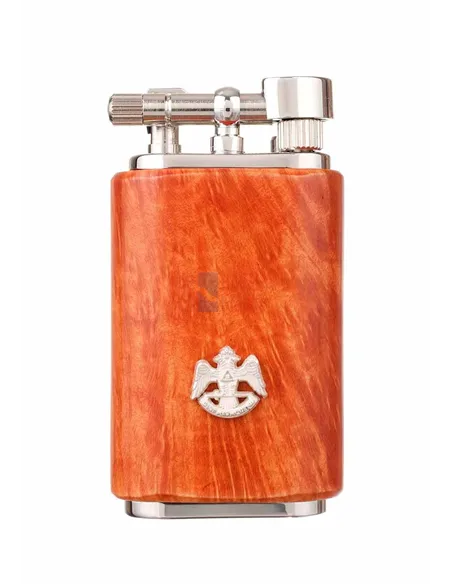 Зажигалка трубочная Mastro de Paja, серебро и бриар 1408