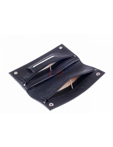 Кисет P&A для самокруток и 2 смесей, натуральная кожа, черный