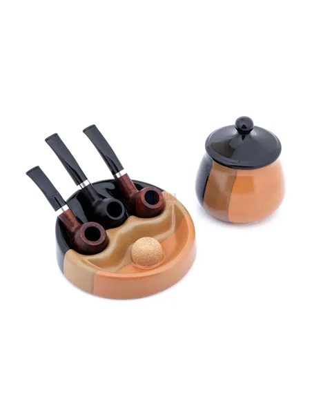 Пепельница Lubinski на 3 трубки, керамика (Италия) 520-012