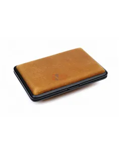 Портсигар Passatore на 14 сигарет, натуральная буйволиная кожа, Светло-коричневый