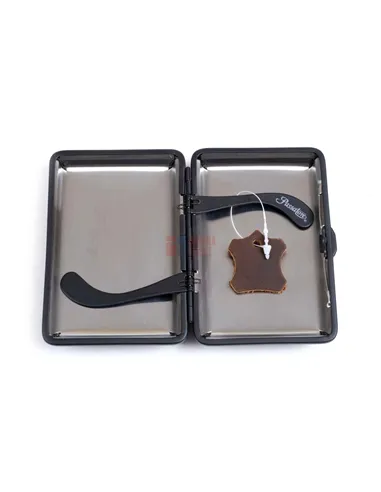 Портсигар Passatore на 14 сигарет, натуральная буйволиная кожа, Темно-коричневый