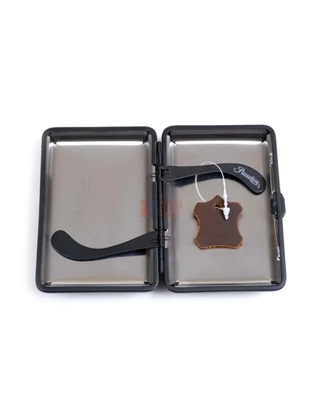 Портсигар Passatore на 14 сигарет, натуральная буйволиная кожа, Темно-коричневый