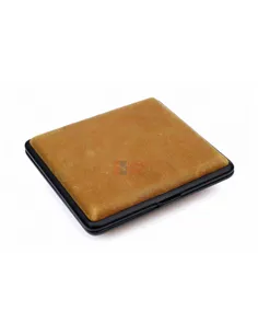 Портсигар Passatore на 20 сигарет, натуральная буйволиная кожа, Светло-коричневый