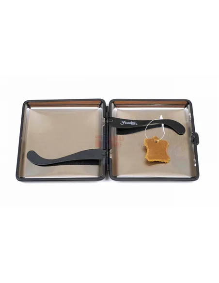 Портсигар Passatore на 20 сигарет, натуральная буйволиная кожа, Светло-коричневый