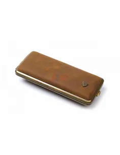 Портсигар Stoll на 14 сигарет, натуральная буйволиная кожа