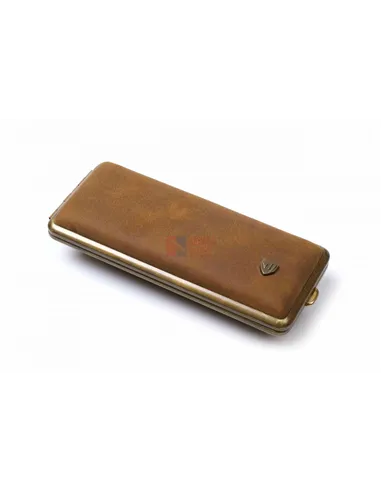 Портсигар Stoll на 14 сигарет, натуральная буйволиная кожа