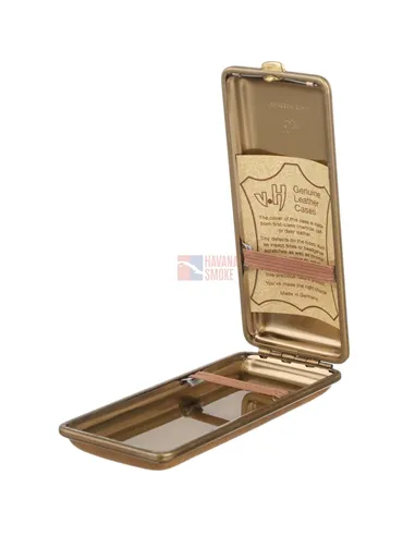 Портсигар Stoll на 14 сигарет, натуральная буйволиная кожа