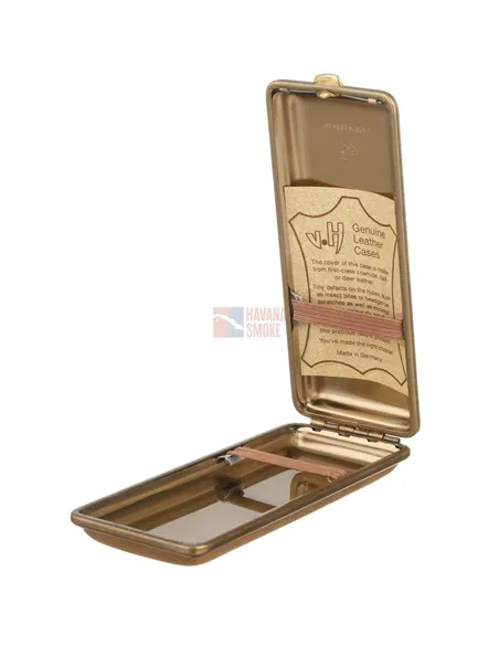 Портсигар Stoll на 14 сигарет, натуральная буйволиная кожа