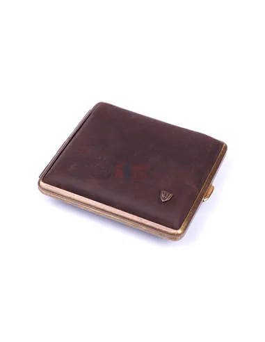 Портсигар Stoll на 18 сигарет, натуральная буйволиная кожа