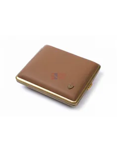 Портсигар Stoll на 18 сигарет, натуральная кожа, Табак