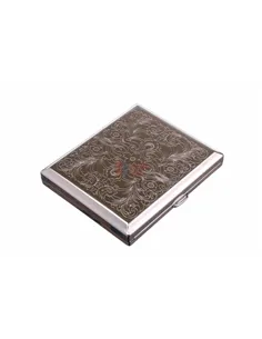 Портсигар Stoll на 18 сигарет, нержавеющая сталь C45-1