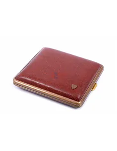 Портсигар Stoll на 18 сигарет, экокожа, Коричневый