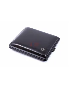 Портсигар Stoll на 18 сигарет, экокожа, Черный олень