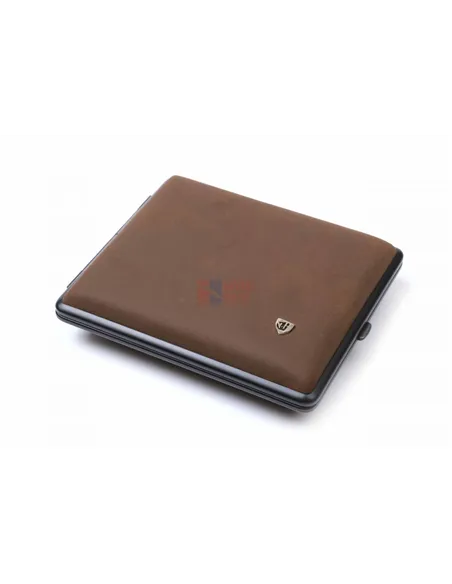 Портсигар Stoll на 26 сигарет, натуральная буйволиная кожа