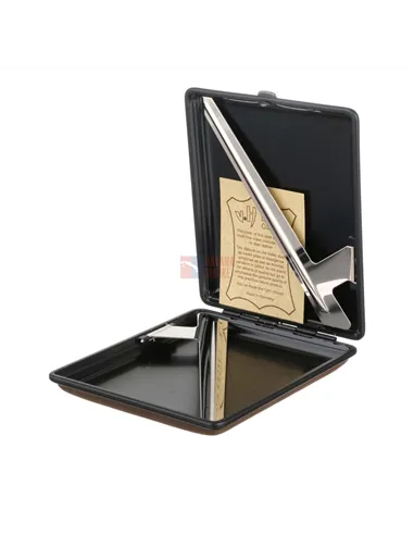 Портсигар Stoll на 26 сигарет, натуральная буйволиная кожа